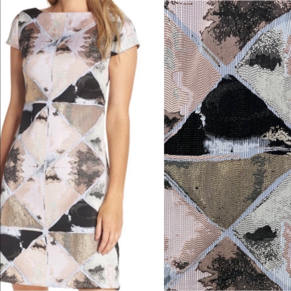 Vince Camuto Metallic Sheath Dress